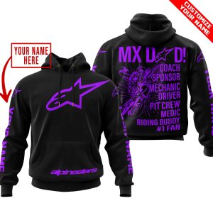 MX DAD – PERSONALISED GIFTS FOR CHILDREN & ADULTS – ALPINESTARS – PURPLE