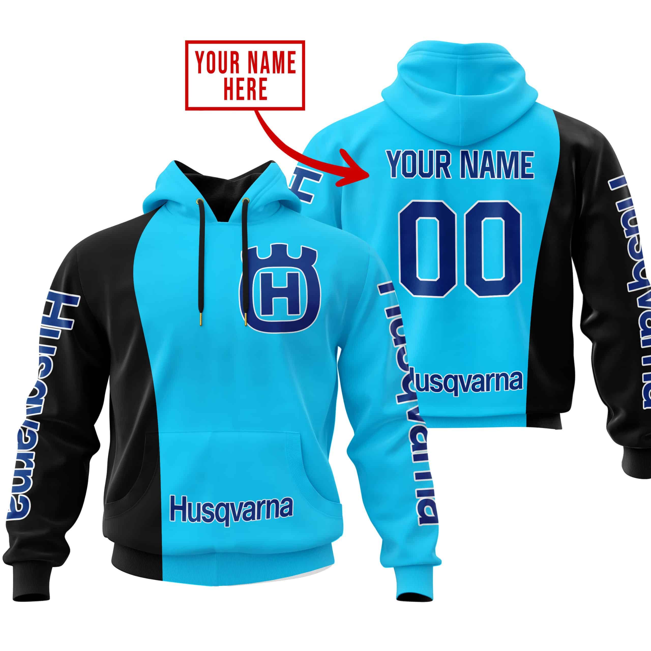 PREMIUM MX - CUSTOM NAME - HUSQVARNA - SKY BLUE