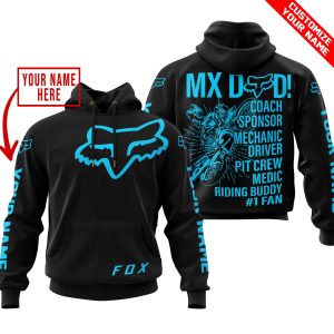 MX DAD – PERSONALISED GIFTS FOR CHILDREN & ADULTS – FOX RACING – SKY BLUE