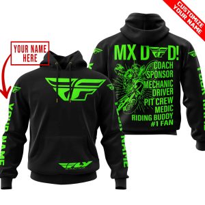 MX DAD – PERSONALISED GIFTS FOR CHILDREN & ADULTS – FLY RACING – GREEN