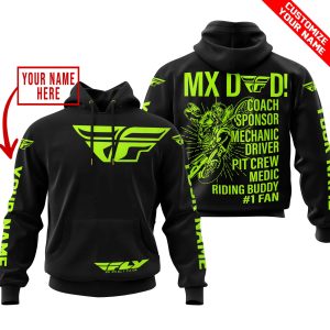 MX DAD – PERSONALISED GIFTS FOR CHILDREN & ADULTS – FLY RACING – NEON