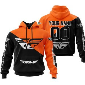 PREMIUM GIFT – CUSTOM NAME – FLY RACING – ORANGE