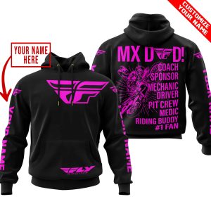 MX DAD – PERSONALISED GIFTS FOR CHILDREN & ADULTS – FLY RACING – PINK