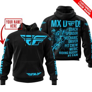 MX DAD – PERSONALISED GIFTS FOR CHILDREN & ADULTS – FLY RACING – SKY BLUE