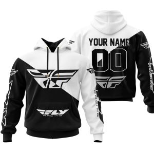 PREMIUM GIFT – CUSTOM NAME – FLY RACING – WHITE