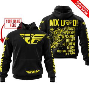 MX DAD – PERSONALISED GIFTS FOR CHILDREN & ADULTS – FLY RACING – YELLOW