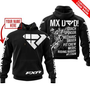 MX DAD – PERSONALISED GIFTS FOR CHILDREN & ADULTS – FXR – BLACK WHITE