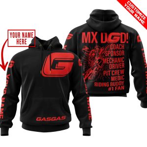 MX DAD – PERSONALISED GIFTS FOR CHILDREN & ADULTS – GAS GAS -BLACK RED