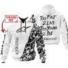 TOO FAST TO LIVE TOO YOUNG TO DIE – LIMITED EDITION – CUSTOM NAME – ALPINESTARS – WHITE