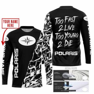 Custom name BraapGirls TOO FAST TO LIVE TOO YOUNG TO DIE – LIMITED EDITION – CUSTOM NAME – POLARIS – BLACK Brands for motocross girls and dirt bike riders - ...