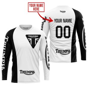 Custom name BraapGirls PREMIUM MX – CUSTOM NAME – TRIUMPH – WHITE Brands for motocross girls and dirt bike riders - Brands view 3