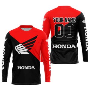 Custom name BraapGirls PREMIUM GIFT – CUSTOM NAME – HONDA – RED Brands for motocross girls and dirt bike riders - Brands view 2
