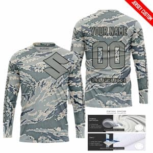 Custom name BraapGirls LIMITED EDITION PRODUCTS – US AIR PORCE – SUZUKI RACING – CUSTOM NAME Brands for motocross girls and dirt bike riders - Brands view 1