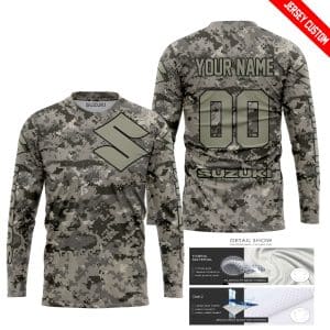 Custom name BraapGirls LIMITED EDITION PRODUCTS – US ARMY – SUZUKI RACING – CUSTOM NAME Brands for motocross girls and dirt bike riders - Brands view 1