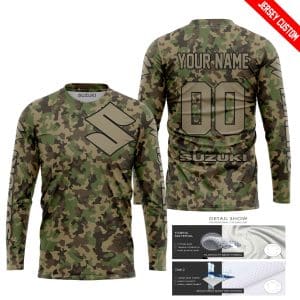 Custom name BraapGirls LIMITED EDITION PRODUCTS – US ARMY V3 – SUZUKI RACING – CUSTOM NAME Brands for motocross girls and dirt bike riders - Brands view 1