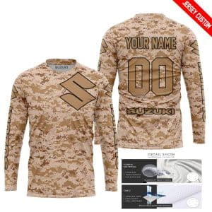 Custom name BraapGirls LIMITED EDITION PRODUCTS – US MARINE – SUZUKI RACING – CUSTOM NAME Brands for motocross girls and dirt bike riders - Brands view 1