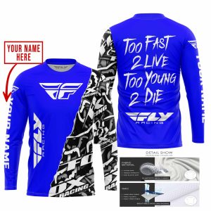 Custom name BraapGirls TOO FAST TO LIVE TOO YOUNG TO DIE – LIMITED EDITION – CUSTOM NAME – FLY RACING – BLUE Brands for motocross girls and dirt bike riders ...