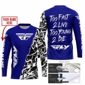 Custom name BraapGirls TOO FAST TO LIVE TOO YOUNG TO DIE – LIMITED EDITION – CUSTOM NAME – FLY RACING – NAVY Brands for motocross girls and dirt bike riders ...