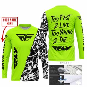 Custom name BraapGirls TOO FAST TO LIVE TOO YOUNG TO DIE – LIMITED EDITION – CUSTOM NAME – FLY RACING – NEON Brands for motocross girls and dirt bike riders ...