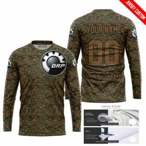Custom name BraapGirls LIMITED EDITION PRODUCTS – US MARINE V1 – SEA DOO RACING – CUSTOM NAME Brands for motocross girls and dirt bike riders - Brands view 1