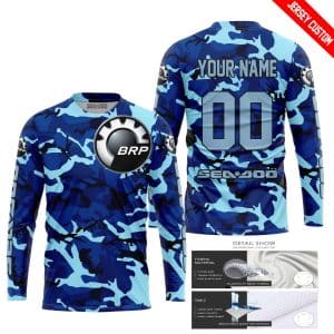 Custom name BraapGirls LIMITED EDITION PRODUCTS – US NAVY V1 – SEA DOO RACING – CUSTOM NAME Brands for motocross girls and dirt bike riders - Brands view 1