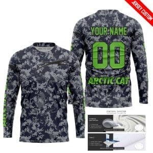 Custom name BraapGirls LIMITED EDITION PRODUCTS – US NAVY – ARCTIC-CAT V1 – CUSTOM NAME Arctic Cat for motocross girls and dirt bike riders - Arctic Cat view 1