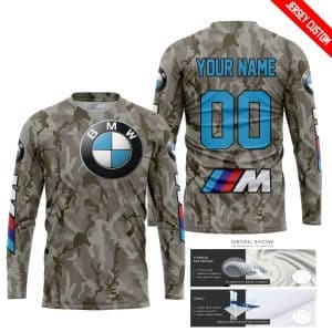 Custom name BraapGirls LIMITED EDITION PRODUCTS – US ARMY V2 – BMW RACING V1 – CUSTOM NAME BMW for motocross girls and dirt bike riders - BMW view 1