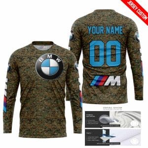 Custom name BraapGirls LIMITED EDITION PRODUCTS – US MARINE V1 – BMW RACING V1 – CUSTOM NAME BMW for motocross girls and dirt bike riders - BMW view 1