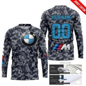 Custom name BraapGirls LIMITED EDITION PRODUCTS – US NAVY – BMW RACING V1 – CUSTOM NAME BMW for motocross girls and dirt bike riders - BMW view 1