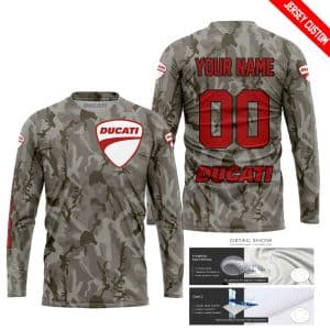 Custom name BraapGirls LIMITED EDITION PRODUCTS – US ARMY V2 – DUCATI RACING V1 – CUSTOM NAME Brands for motocross girls and dirt bike riders - Brands view 1