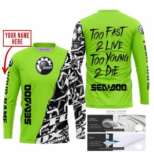 Custom name BraapGirls TOO FAST TO LIVE TOO YOUNG TO DIE – LIMITED EDITION – CUSTOM NAME – SEA DOO – GREEN 1 Brands for motocross girls and dirt bike riders ...
