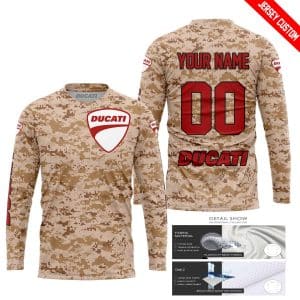 Custom name BraapGirls LIMITED EDITION PRODUCTS – US MARINE – DUCATI RACING V1 – CUSTOM NAME Brands for motocross girls and dirt bike riders - Brands view 1