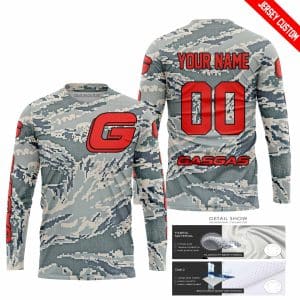 Custom name BraapGirls LIMITED EDITION PRODUCTS – US AIR PORCE – GAS GAS RACING V1 – CUSTOM NAME Brands for motocross girls and dirt bike riders - Brands view 1
