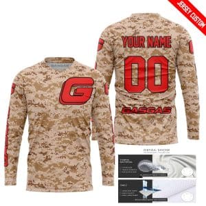 Custom name BraapGirls LIMITED EDITION PRODUCTS – US MARINE – GAS GAS RACING V1 – CUSTOM NAME Brands for motocross girls and dirt bike riders - Brands view 1