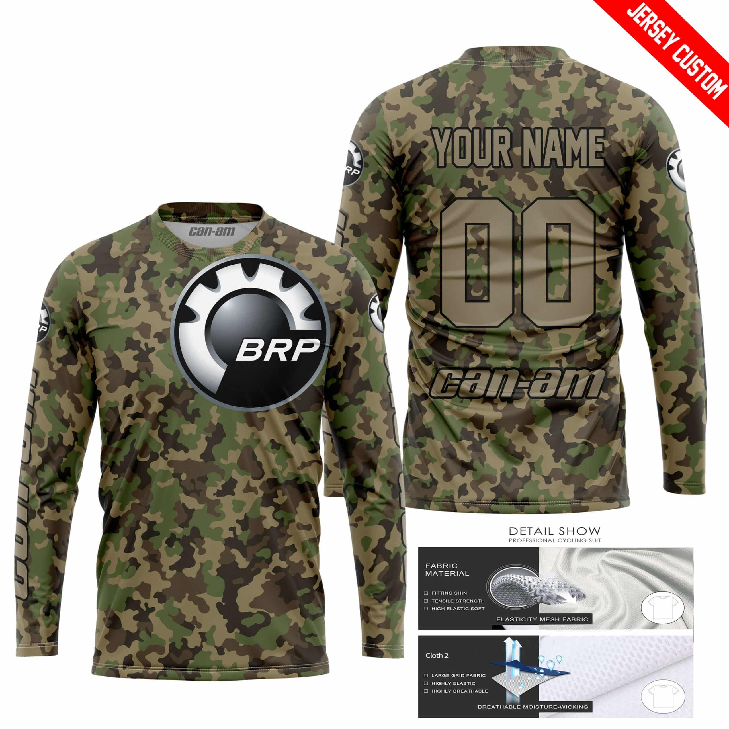 LIMITED EDITION PRODUCTS - US ARMY V3 - CAN AM RACING - CUSTOM NAME view 3