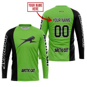 Custom name BraapGirls PREMIUM MX – CUSTOM NAME – ARCTIC CAT – GREEN Arctic Cat for motocross girls and dirt bike riders - Arctic Cat view 1