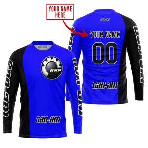 Custom name BraapGirls PREMIUM MX – CUSTOM NAME – CAN AM – BLUE Brands for motocross girls and dirt bike riders - Brands view 1