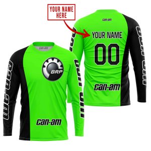 Custom name BraapGirls PREMIUM MX – CUSTOM NAME – CAN AM – GREEN Brands for motocross girls and dirt bike riders - Brands view 1