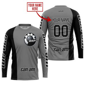 Custom name BraapGirls PREMIUM MX – CUSTOM NAME – CAN AM – GREY Brands for motocross girls and dirt bike riders - Brands view 1