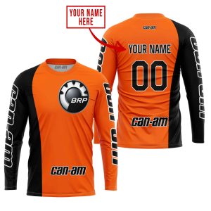 Custom name BraapGirls PREMIUM MX – CUSTOM NAME – CAN AM – ORANGE Brands for motocross girls and dirt bike riders - Brands view 1