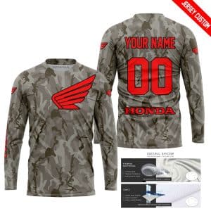 Custom name BraapGirls LIMITED EDITION PRODUCTS – US ARMY V2 – HONDA RACING V1 – CUSTOM NAME Brands for motocross girls and dirt bike riders - Brands view 1