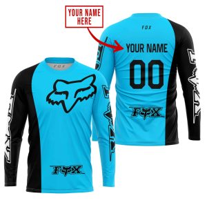 Custom name BraapGirls PREMIUM MX – CUSTOM NAME – FOX RACING -SKY BLUE Brands for motocross girls and dirt bike riders - Brands view 3