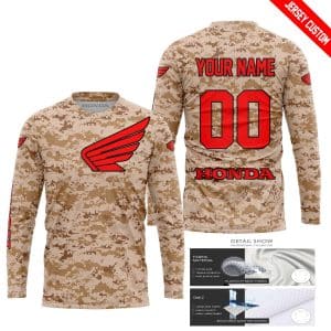Custom name BraapGirls LIMITED EDITION PRODUCTS – US MARINE – HONDA RACING V1 – CUSTOM NAME Brands for motocross girls and dirt bike riders - Brands view 1