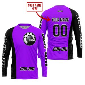 Custom name BraapGirls PREMIUM MX – CUSTOM NAME – CAN AM – PURPLE Brands for motocross girls and dirt bike riders - Brands view 1