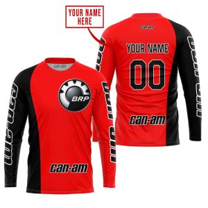 Custom name BraapGirls PREMIUM MX – CUSTOM NAME – CAN AM – RED Brands for motocross girls and dirt bike riders - Brands view 1