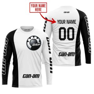 Custom name BraapGirls PREMIUM MX – CUSTOM NAME – CAN AM – WHITE Brands for motocross girls and dirt bike riders - Brands view 1