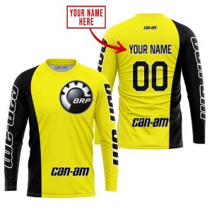 Custom name BraapGirls PREMIUM MX – CUSTOM NAME – CAN AM – YELLOW Brands for motocross girls and dirt bike riders - Brands view 1