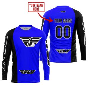 Custom name BraapGirls PREMIUM MX – CUSTOM NAME – FLY RACING – BLUE Brands for motocross girls and dirt bike riders - Brands view 1