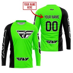 Custom name BraapGirls PREMIUM MX – CUSTOM NAME – FLY RACING – GREEN Brands for motocross girls and dirt bike riders - Brands view 1