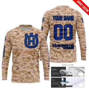 Custom name BraapGirls LIMITED EDITION PRODUCTS – US MARINE – HUSQVARNA RACING V1 – CUSTOM NAME Brands for motocross girls and dirt bike riders - Brands view 1
